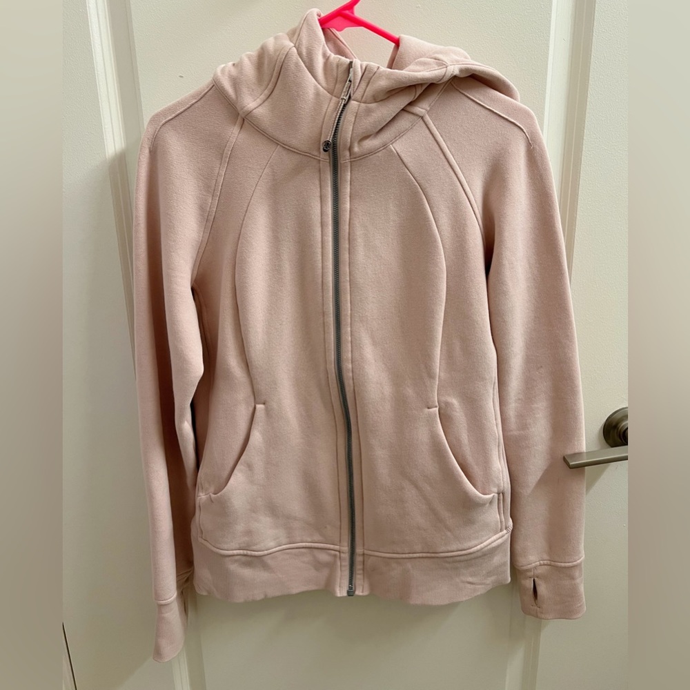 SOLD - NWOT Scuba Full Zip Hoodie (Light Pink)